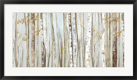 Framed Birchscape I Print