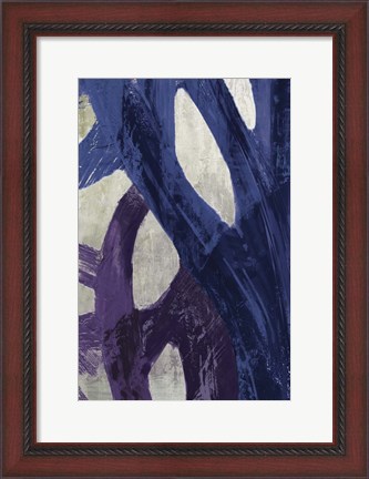 Framed Blue Abstraction II Print