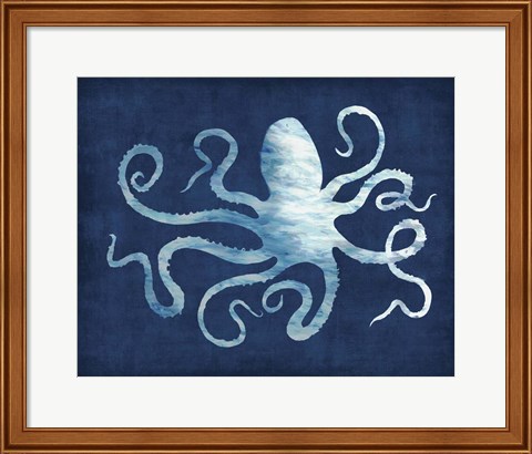 Framed Octopus Blues Print