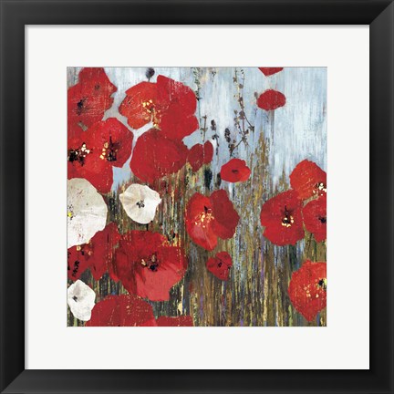 Framed Passion Poppies I Print