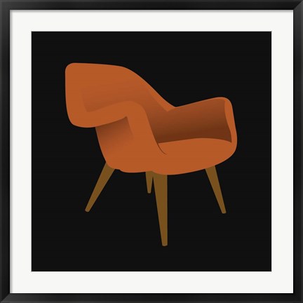 Framed Mid Century Chair II Print