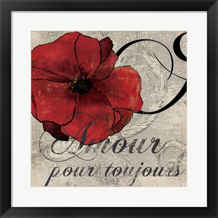 Framed Amour Toujours Print