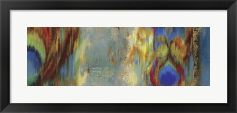 Framed Peacock Abstract Print