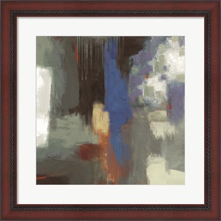 Framed Blue Abstract Print