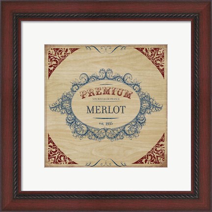 Framed Merlot Print