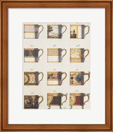 Framed Teacups II Print