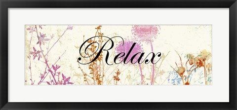Framed Relax Wildflowers Print