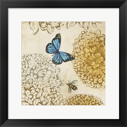 Framed Butterfly in Flight II Print