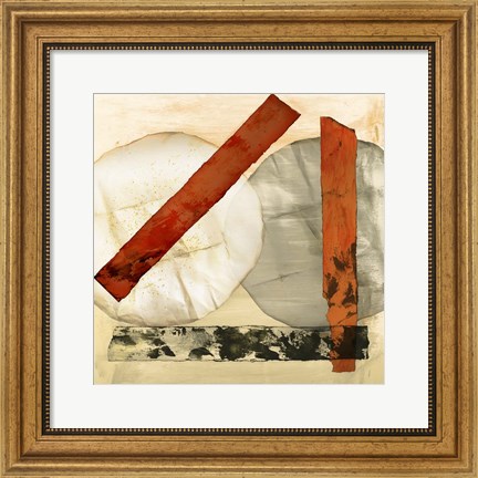 Framed Abstract Textures I Print