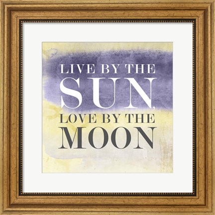 Framed Live in Yellow I Print