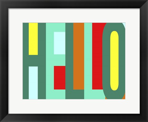 Framed Hello Print