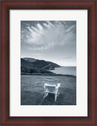Framed By the Sea IV with Border Print