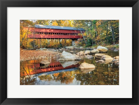 Framed Swift River Covered Bridge Print