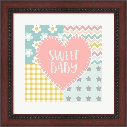 Framed Baby Quilt I Sweet Baby Print