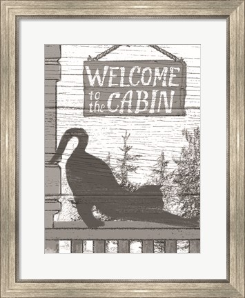 Framed Fall Cabin VI Print