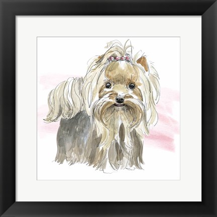 Framed Glamour Pups XII Print