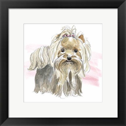 Framed Glamour Pups XII Print