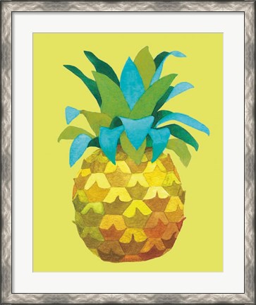 Framed Island Time Pineapples IV Print