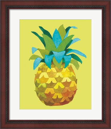 Framed Island Time Pineapples IV Print