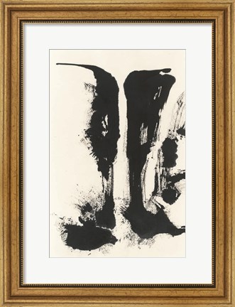 Framed Sumi Waterfall View V Print