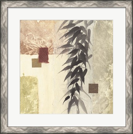 Framed Textured Bamboo II Print