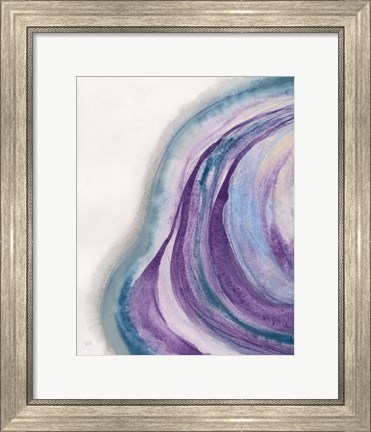 Framed Watercolor Geode I Print