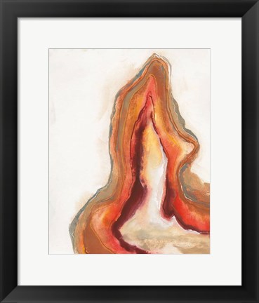 Framed Watercolor Geode VI Print