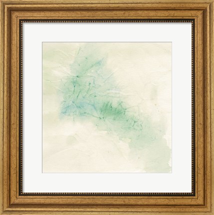 Framed Crinkle Green Print