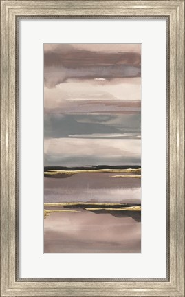 Framed Gilded Morning Fog IV Print