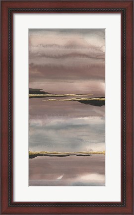 Framed Gilded Morning Fog III Print