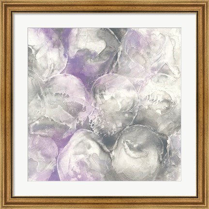 Framed Amethyst Circles II Print