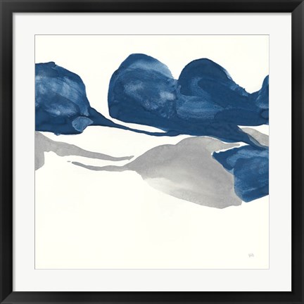 Framed Sapphire and Gray II Print