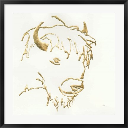 Framed Gilded Buffalo Print