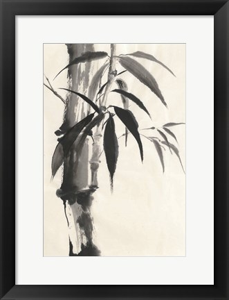 Framed Sumi Bamboo Cream Print