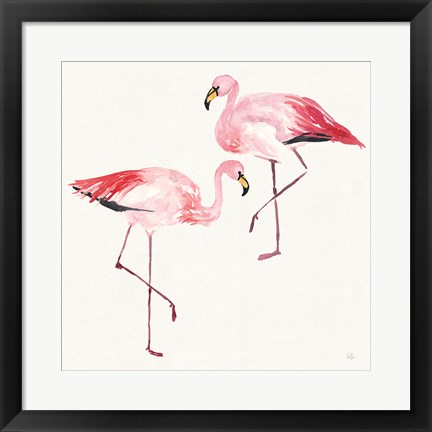 Framed Tropical Fun Bird V Print