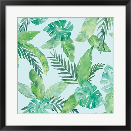 Framed Tropical Fun Pattern VIII Print