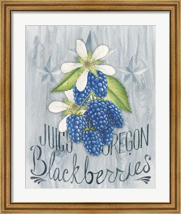 Framed American Berries IV Print