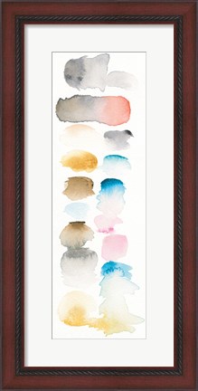 Framed Watercolor Swatch Panel I Bright Print