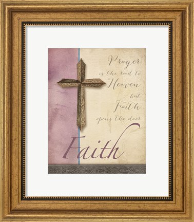 Framed Words for Worship Faith Print