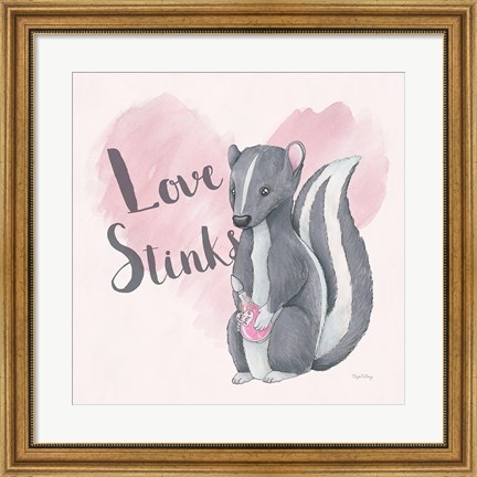 Framed My Furry Valentine II Sq Print