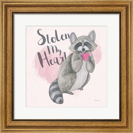 Framed My Furry Valentine I Sq Print