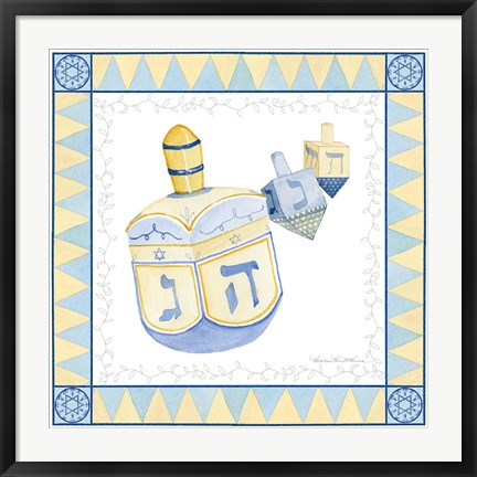 Framed Celebrating Hanukkah II Print