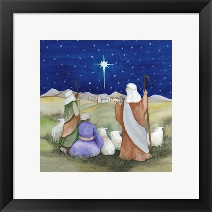 Framed Christmas in Bethlehem IV Print