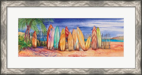 Framed Surfboards Print