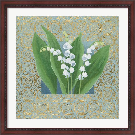Framed Lilies of the Valley III Print