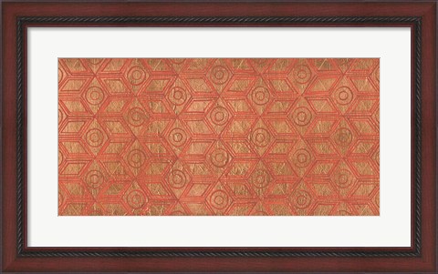 Framed Copper Pattern I Print