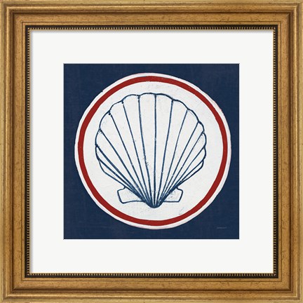 Framed Summer Shells II Nautical Print