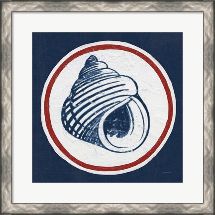 Framed Summer Shells III Nautical Print