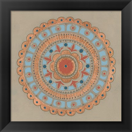 Framed Copper Mandala II Print