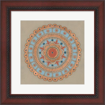 Framed Copper Mandala II Print